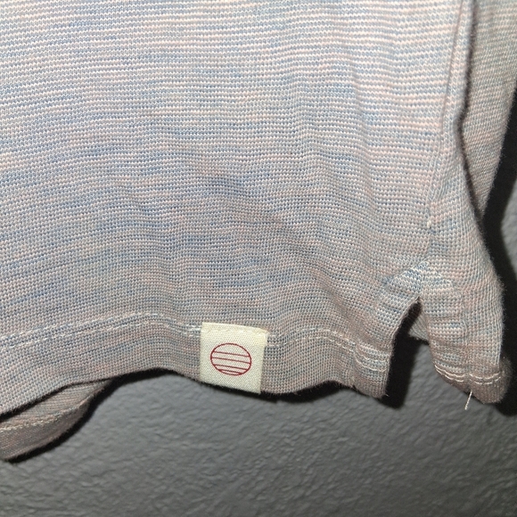 Marine Layer Space Dye Split Neck Short Sleeve Polo Shirt - size XL - Picture 6 of 7